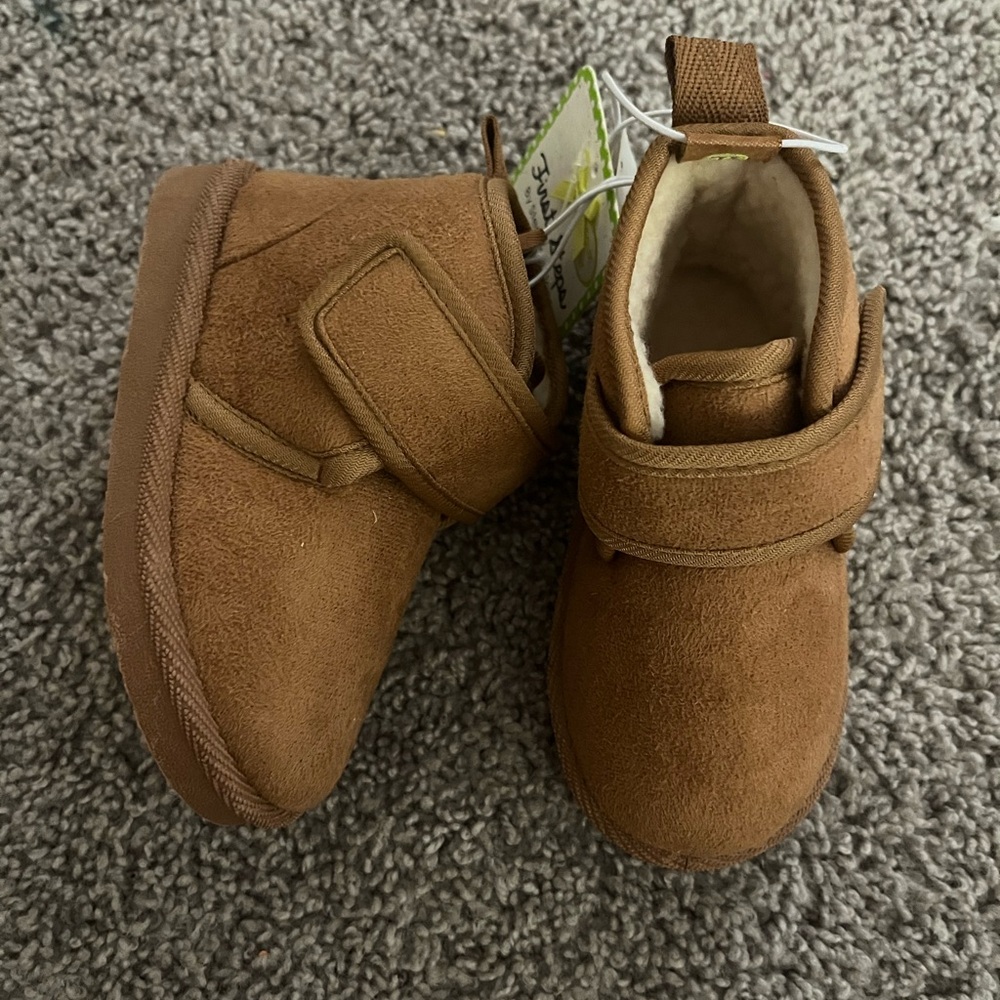 First steps baby slip on strap moccasins size 7 - Picture 2 of 5